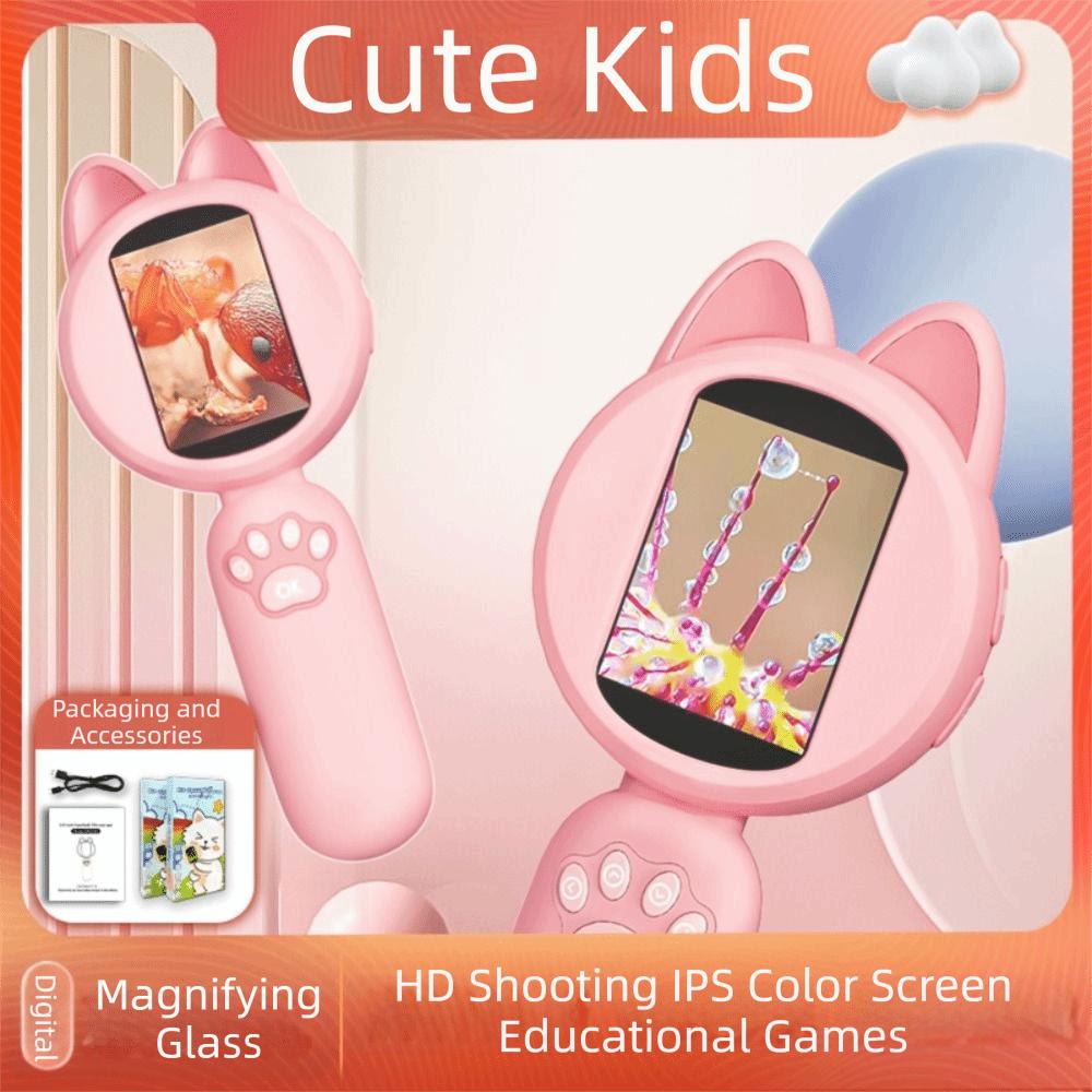 100-fache Vergrößerung Handmikroskop LED-Lichter Münzlupe Vergrößerungsglas Kleinkinder Gebrauch