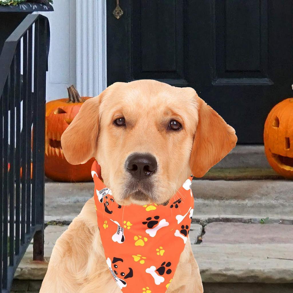 New pet drool scarf Halloween festive atmosphere decoration cat dog triangle scarf pet fun supplies dog collar cat accessories