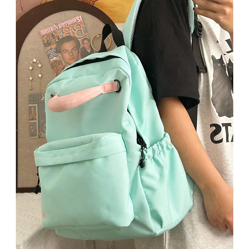 Male and Female College Students Schoolbags Junior High School Girls High School Students Leisure Burden Reduction Large Capacity Travel Backpack