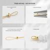 14K Gold Positionierverschluss Schließe Clip für DIY Perlenkette - Farbbeständige Perlenendkappe