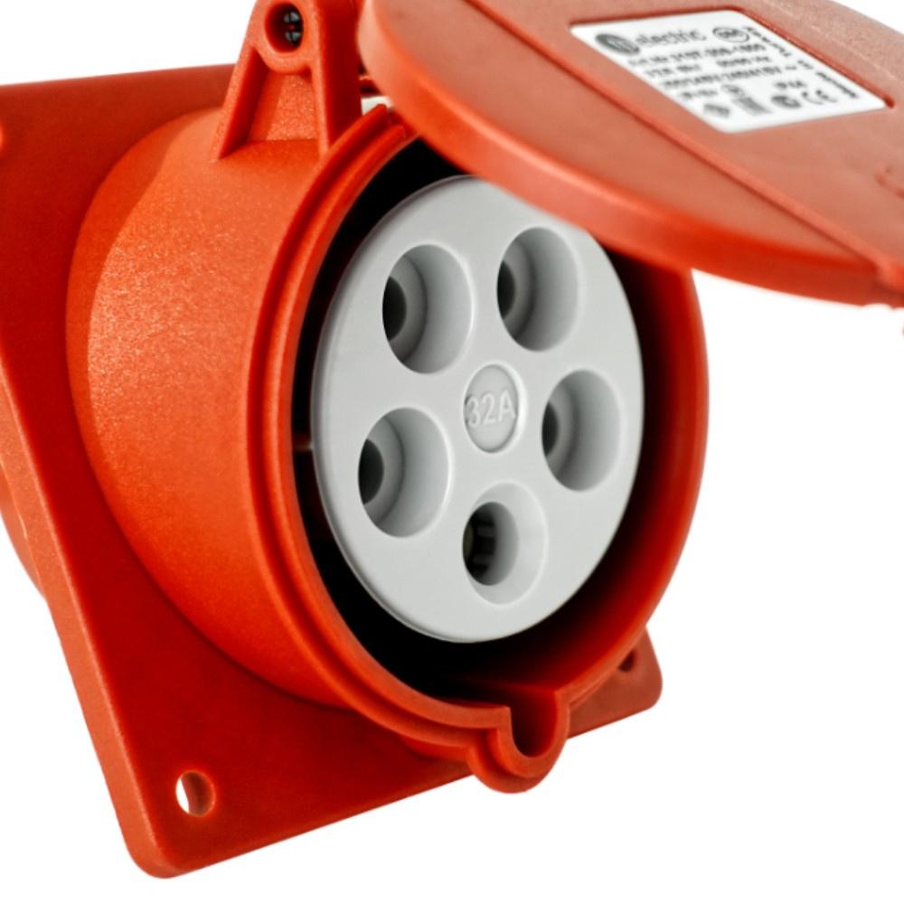 Gniazdo Tablicowe Skosne Cee Silowe 32A 5P 400V 83X90Mm Przemysłowe