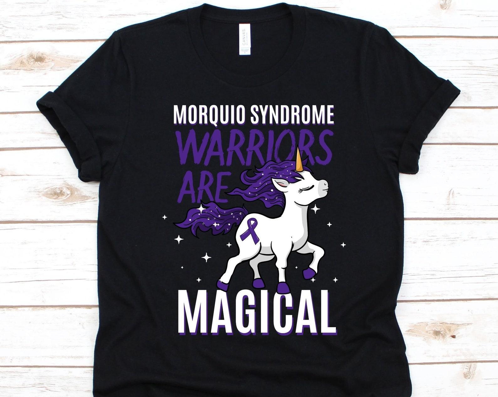 Morquio Syndrome Warriors Are Magical Shirt, Gift For Morquio Syndrome Fighter, Morquio Syndrome, Rare Genetic Condition, Unicorn Design 4XL