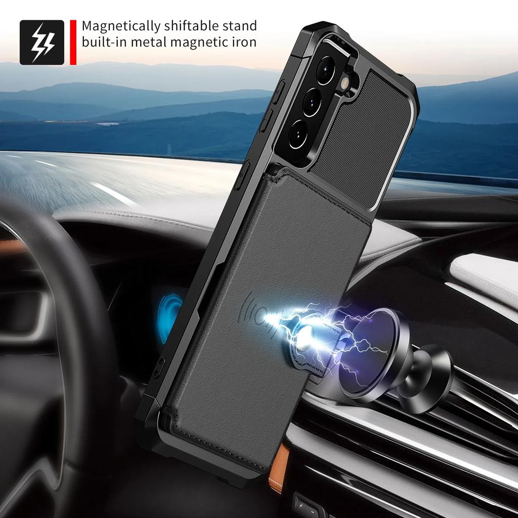 Magnetic Wallet Leather Case For Samsung Galaxy S25 Ultra S24 S23 S22 Plus S21 FE A16 A54 A55 A25 A15 A35 A24 Stand Card Cover