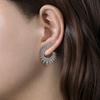 New Light Luxury Sparkling Inlaid Zirconia Geometric Women's Earrings Personalized Trend Holiday Party Zircon Accessories