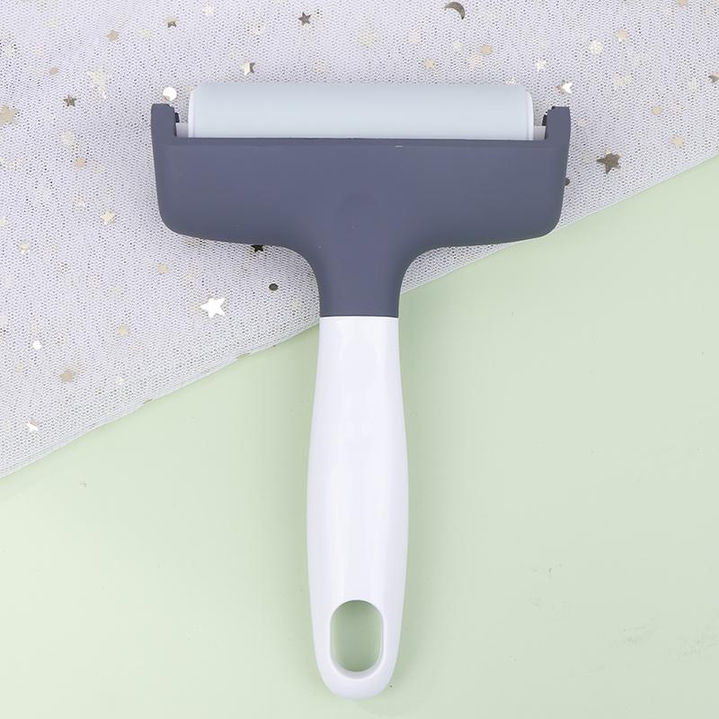 1Set Rubber Brayer Roller+Tweezers For Embroidery Pressing/Weeding Works With Fabric Vinyl Iron-On & Inking Blocks