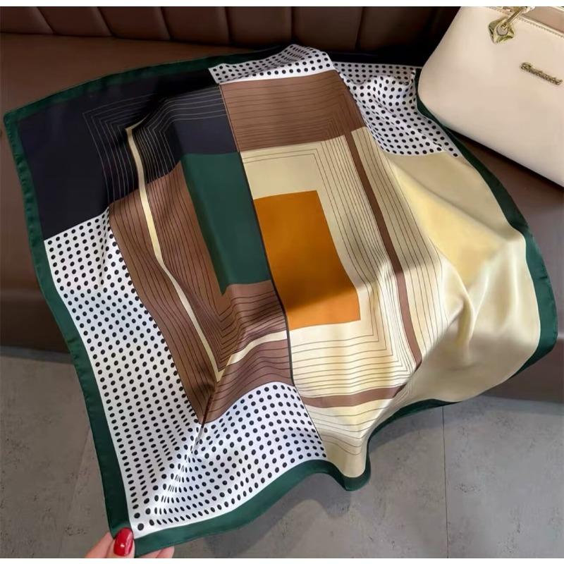 70 silk scarf square scarf high sense fashion versatile professional simulation silk small scarf versatile printed women's silk scarf