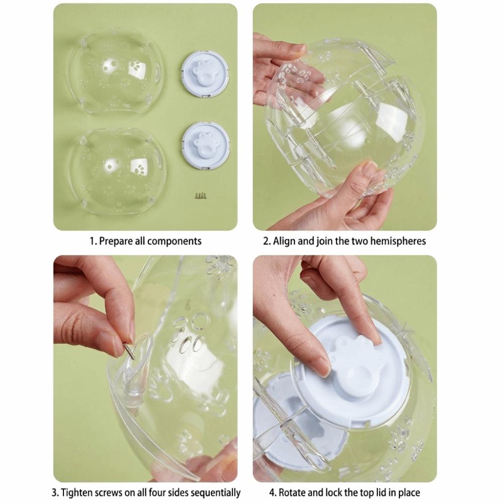 Portable Hamster Exercise Ball Escape Proof Small Pet Running Ball Hamster Running Ball Exercise