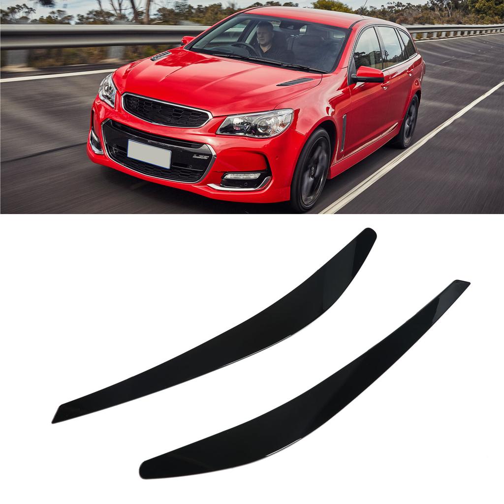 2pcs Headlight Eyebrow Eyelids Trim Decoration Replacement for VF I II 2013‑2017