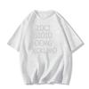2025 Trendy Women's Pure Cotton Short Sleeve T-Shirt: European & American Style, Loose Straight-Shoulder Design