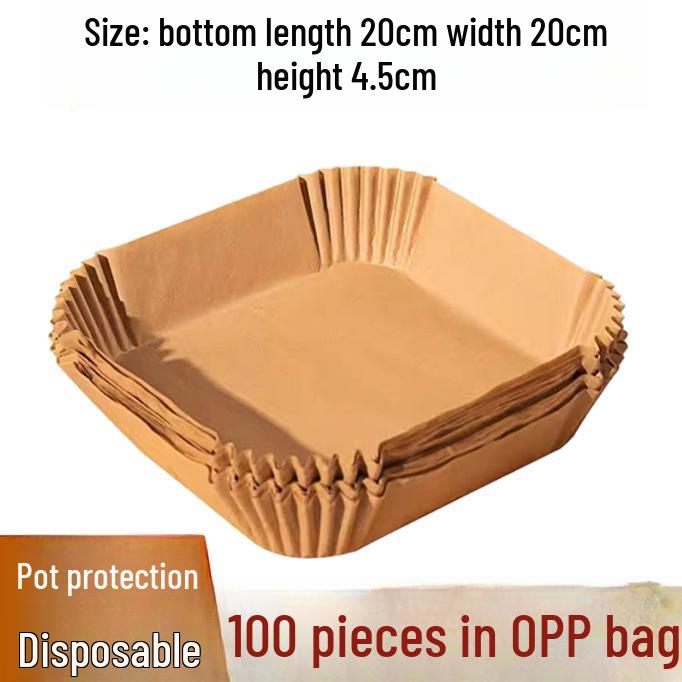 High-Temperature Rectangular Oven & Microwave Oil-Absorbing Disposable Baking Tray