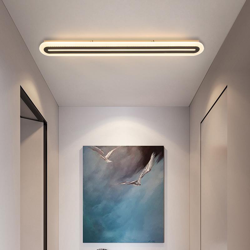 Ultra Thin Led Strip Lamps, Simple And Modern Ceiling Mounted, Hallway, Corridor, Balcony, Creative Lighting Decoration