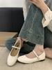 Fashion Spring New Round Toe Women Mary Jane Flats Shoes Shallow Ladies Casual Ballet Shoes Soft Sole Eelgant Leather Shoes