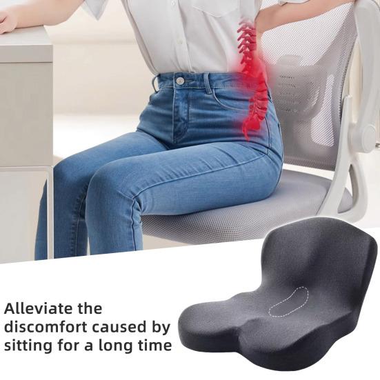 Seat with Sciatica Back Support Memory Cushion Relief Cushion with Backrest