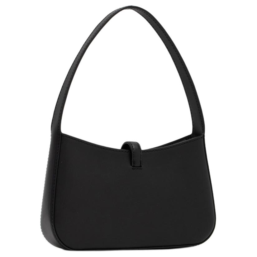 Michael Kors MK Lyra Solid Silver Lock Underarm Bag Shoulder Bag Small Women Bags Black 35T4S1YC1L-001