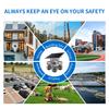 Solar PTZ Camera – 4G/WiFi Outdoor Security with 3-Screen View, Optional LED Light, 2-in-1 Surveillance & Night Lighting