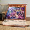 Yu-Gi-Oh! Card Pattern Knitted Blanket, High-quality, Soft and Comfortable, a Perfect Gift for Family and Friends.