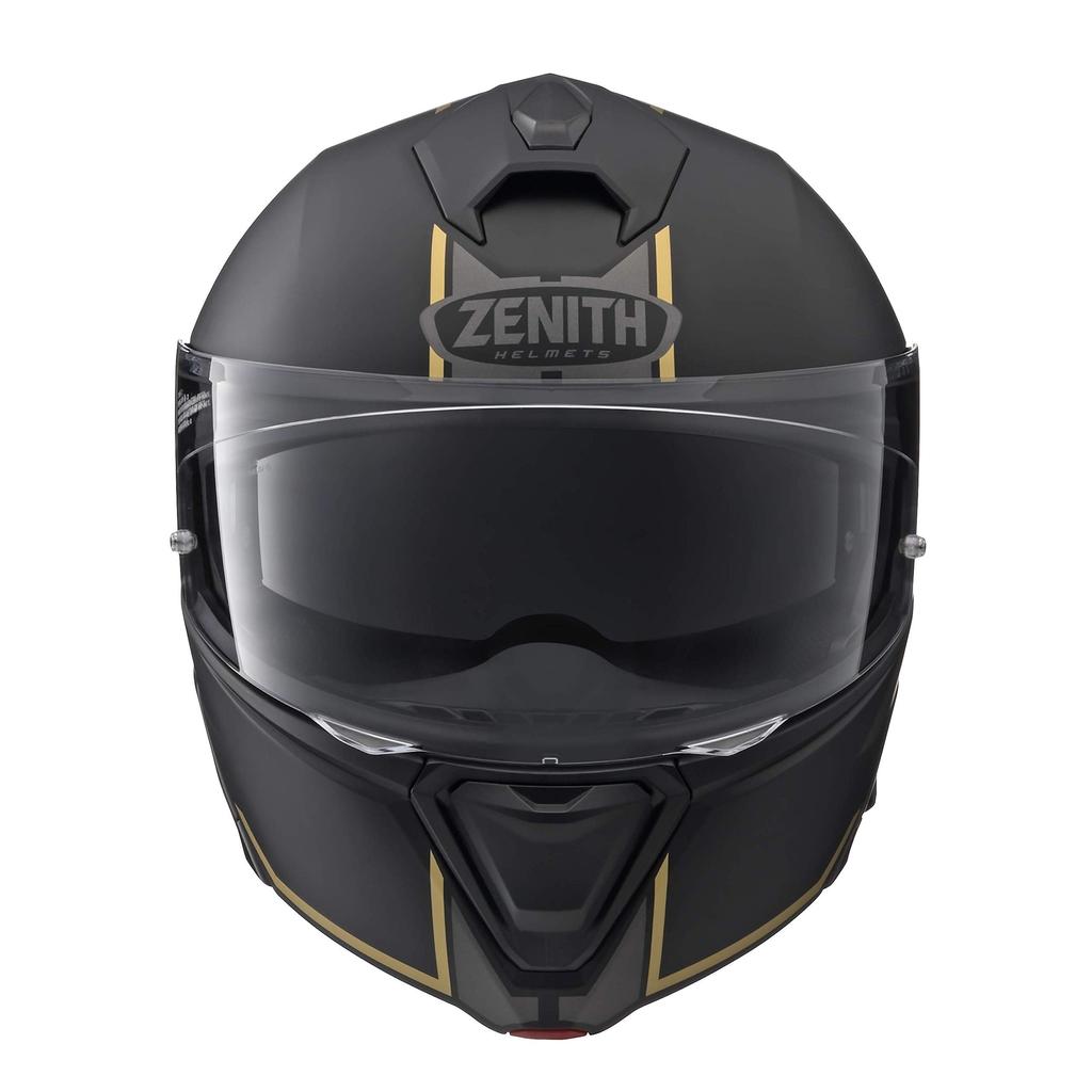 Yamaha Motorsykkelhjelmsystem ZENITH Solvisirmodell Grafisk Svart L Størrelse YJ-21 GF-01 Halvmatt (58~59cm) 90791-2368L