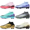 Scarpe da Calcio Tf Chiodi Spezzati Erba Sintetica Chiodi Ag Piedi in Pelle Ragazzi e Ragazze Adolescenti Studenti Scarpe da Gara Allenamento