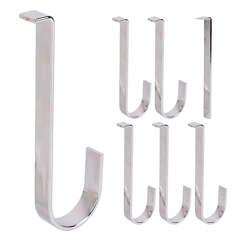 

ABUL-Vinyl Siding Hangers, 6Pcs Heavy Duty Metal Low Profile No Hole Hanger Vinyl Siding Hook срібний