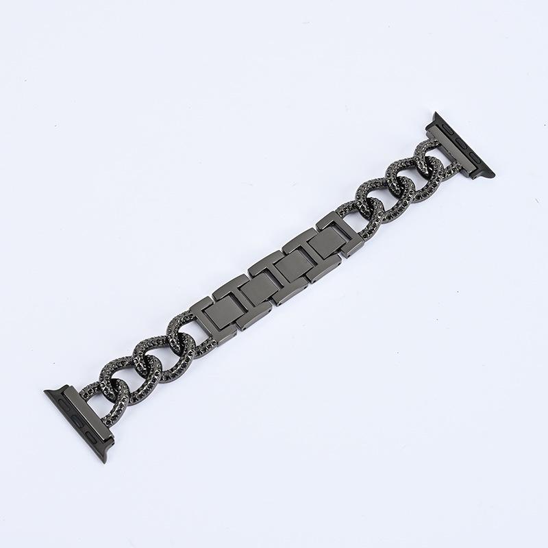 

Металлические ремешки Wofeng для Apple Watch: Элегантные ремешки для всех серий женских iWatch. 22 mm чёрный