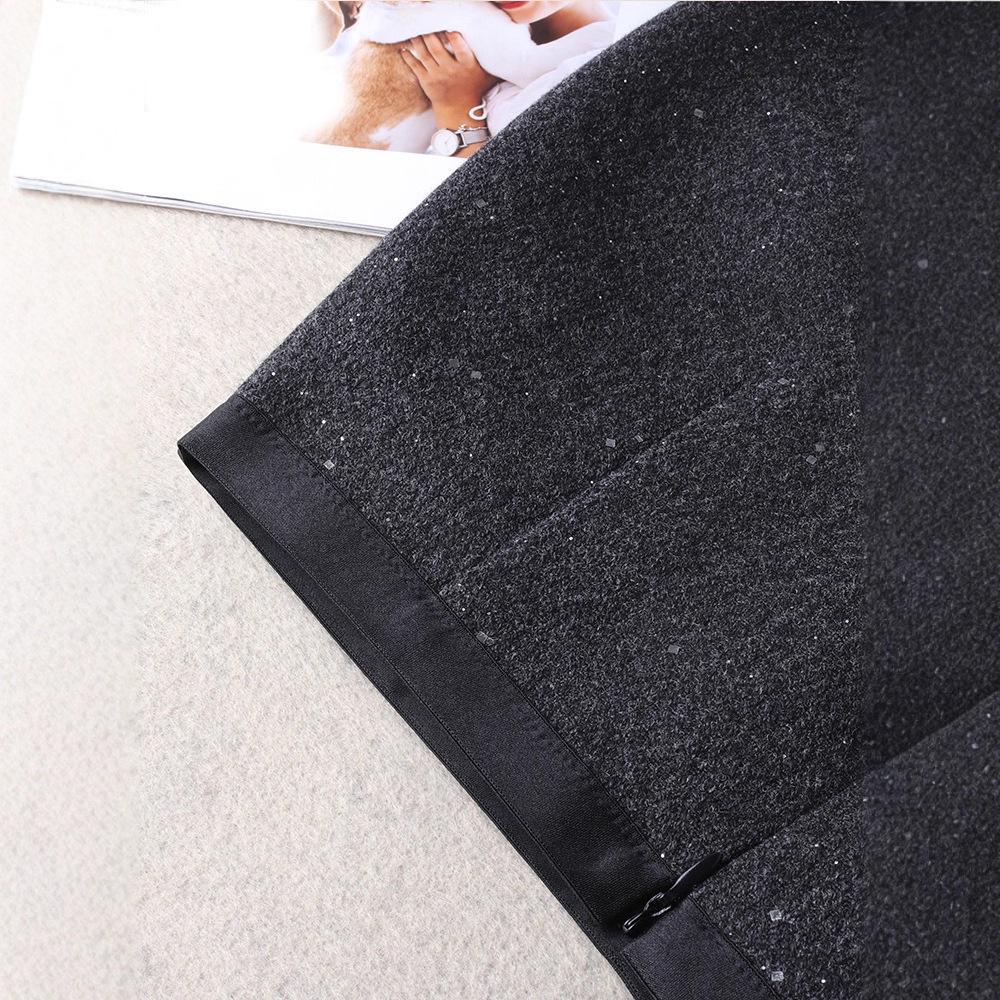 2025 Autumn/Winter Women's High-Waisted Sequin Midi Skirt – Slim-Fit, Fashionable, Hip-Hugging, Straight-Leg Design.