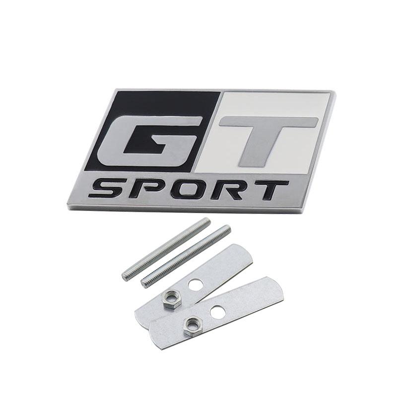 

3D Преміум GT SPORT Edition для автомобіля Крило багажник Задній капот Наліпка Емблема Значок Наклейка Аксесуари g-chrome-black-white