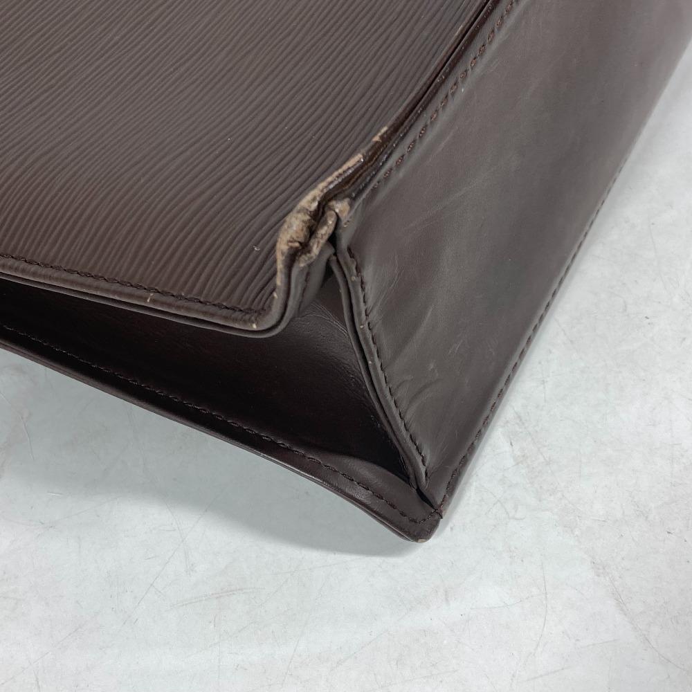 Louis Vuitton M5908D Epi Sac Plat Tote Bag Vertical Hand Bag Leather mocha Brown