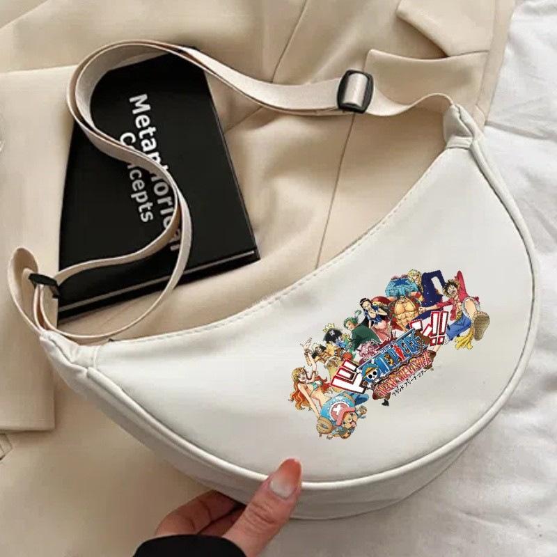 One Piece cartoon print nylon crossbody bag/commuter dumpling bag