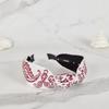 MAIA Paisley Haarband - Geknotet Weinrot