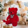 Orsacchiotto Gigante Rosso Classico da 47 pollici Peluche Animale di Peluche Carino più Soffice progettato per Natale San Valentino Doccia per Neonati Bi