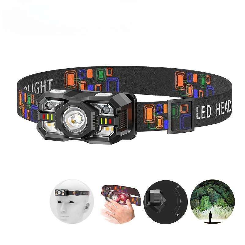 Adjustable LED Flashlight Headlamp Rechargeable Super Bright Head Torch Camping Fishing Cycling Hiking Motion Sensor Headlights
