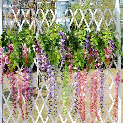 Artificial Wisteria Flowers Vine Silk Flower Wedding Garden Party Hanging Decor Live City Fashion Home Decor