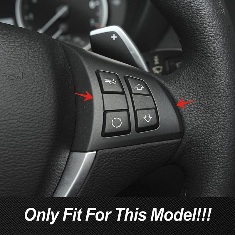 For BMW X5 X6 E70 E71 2008 2009 2010 2011 2012 2013 Car Console Steering Wheel Buttons Cover Trim Interior Sticker Accessories