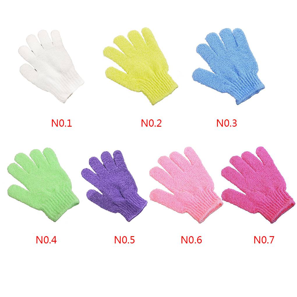 Bath Glove Bathroom Shower Manual Rub Hand Scrub Gloves Massage Elastic Non-slip Back Arm Women Men Scrubber Portable