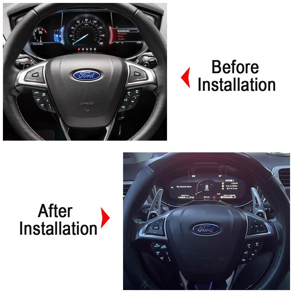 Shift Paddle For Ford Taurus S-MAX Galaxy Edge Titanium SEL ST Line Vignale 2015 Car Steering Wheel Paddles Extend Quick Shifter
