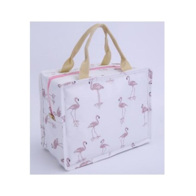 

Изоляционная сумка с изображением фламинго, студенческая сумка, сумка для обеда, многофункциональный изоляционный пакет, пакет со льдом