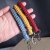 Neuer Vintage Twist Baumwollseil Schlüsselanhänger Damen Temperament Auto Tasche Schlüsselring Geflochtener Schlüsselanhänger Für Damen Schmuck Geschenk 2022