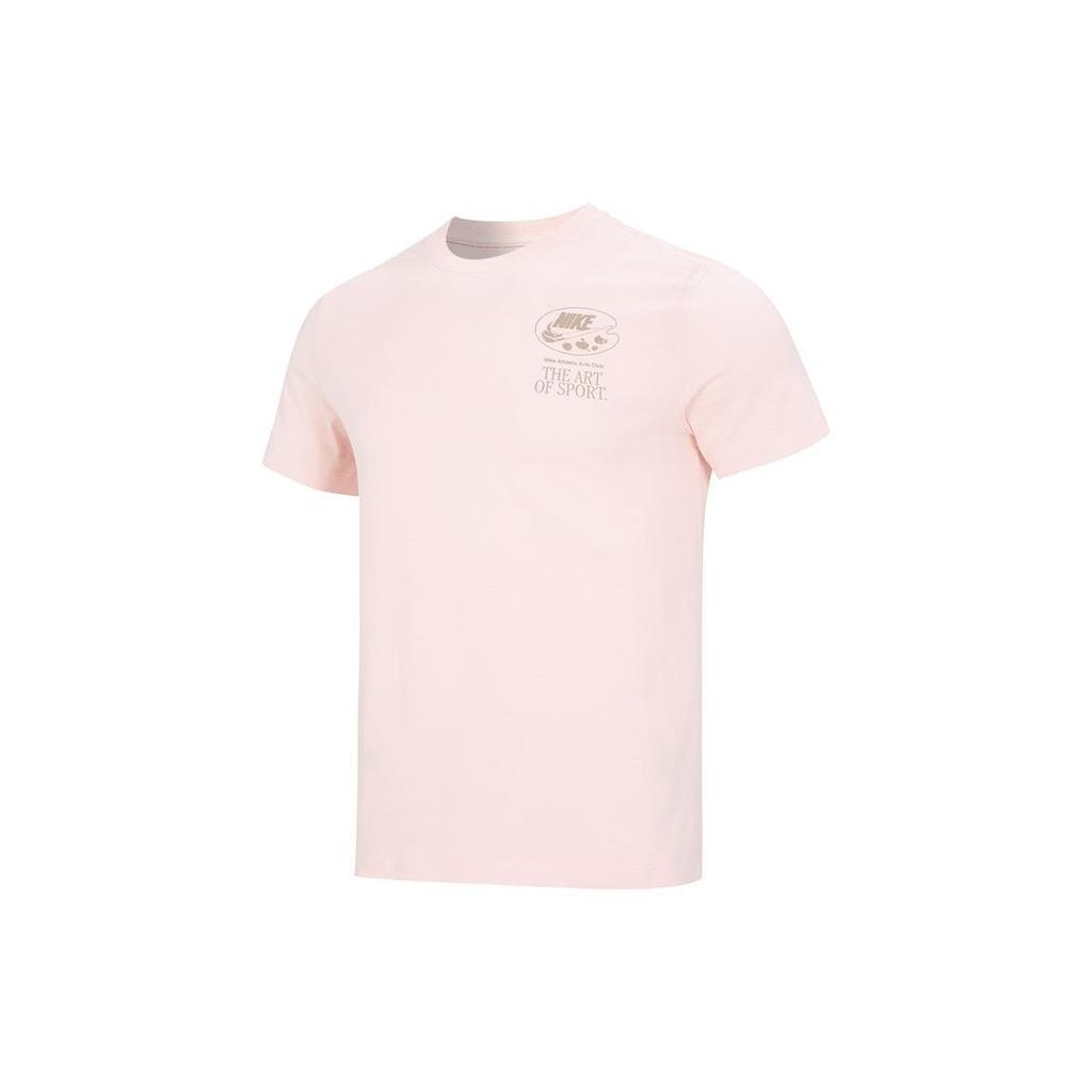 Nike Cartoon Print Crew Neck Short Sleeve T-Shirt Men Tops Pink FB9799-686