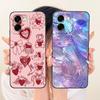 Liquid Silicone Back Cover For Oppo A6t Pro 4G 5G CPH2847 CPH2849 Phone Case Luxury Girly Flower Butterfly Bow Painting Casing