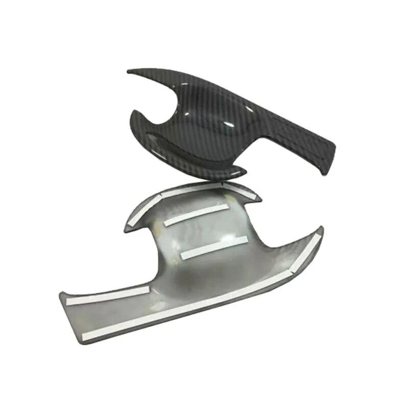 For Toyota C-HR CHR 2017 2018 ABS Carbon Fiber Door Handle Bowl Molding Sticker Panel Cover Frame Stiker Trim 6PCS