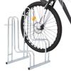 Support de vélo au sol autoportant pour 2 vélos acier galvanisé
