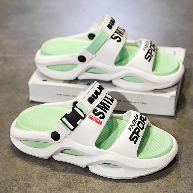 Sandalias de Verano para Hombre Ultra-Cómodas con Suela Gruesa de Material EVA Transpirable para Actividades en Interiores y Exteriores para la Playa, Piscina, Parque Acuático