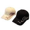 American Hole Letter Embroidery Big Head Circumference Baseball Cap Children's New Wide-brimmed Face Small Versatile Sun Hat