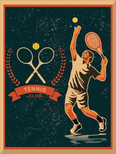 Tennis Club Vintage Retro Metal SignAluminum 20x30cm(7.8x11.8inch)