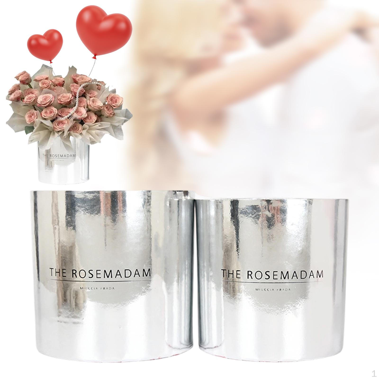 

Circular Flower Display Box for Home Decor And Gift Giving срібний