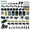 Military Building Blocks Soldier 88mm Flak Gun Cannon Rocket Artillery Military Army War Weapons NSV Backpack Assembly Brick Toy