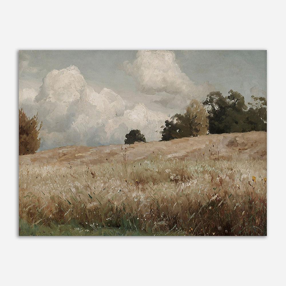 Vintage Gallery Wall Art Canvas Painting Antique Retro Poster And Print Oil Landscape Moody Decoration Picture For Living Room