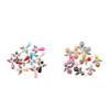 10 Delicate Angel Drop/Round Pearl Alloy Beads Pendants Charms Mixed Colors Gift Making Accessories