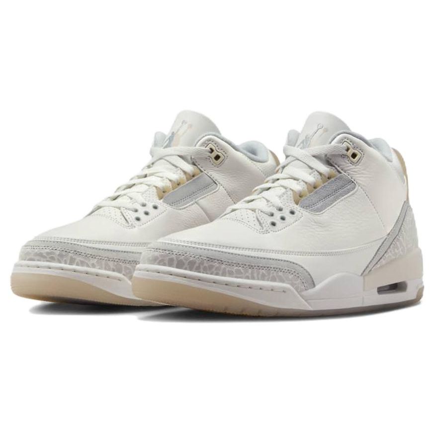 Air Jordan 3 Retro SE Craft Ivory Unisex Sneakers White Grey-Mist Cream FJ9479-100