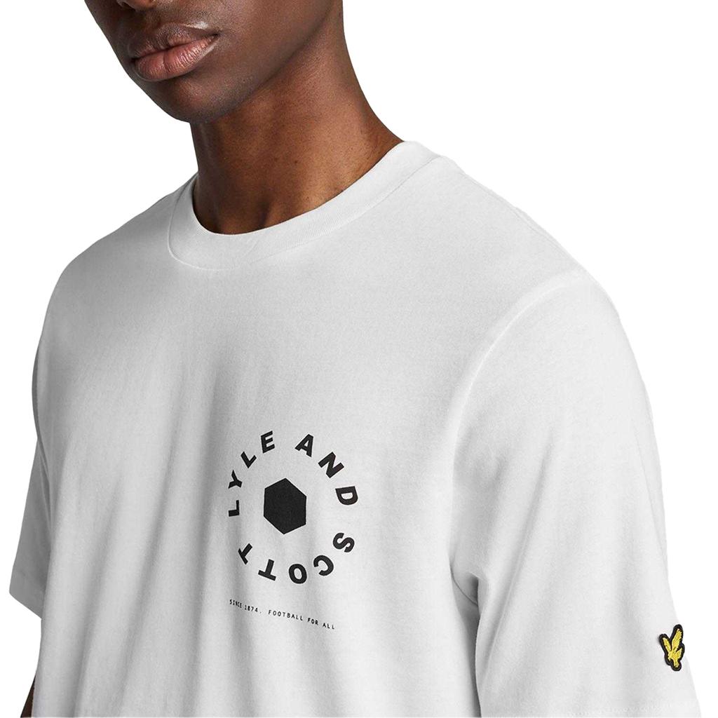 Lyle & Scott Mens Football Wheel Graphic T-Shirt